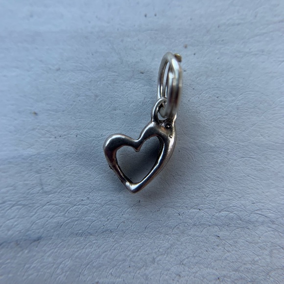 Sterling Silver Tiny Heart Charm - Picture 1 of 4